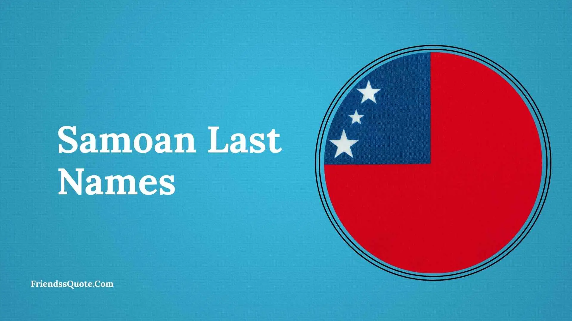 Samoan Last Names